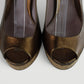 Tacones Gucci en piel bronce