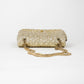 Bolso Crossbody Chanel Classic Double Flap en Lamé Dorado