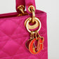 Bolso Mini Christian Dior Mini Lady Dior Cannage en Satín
