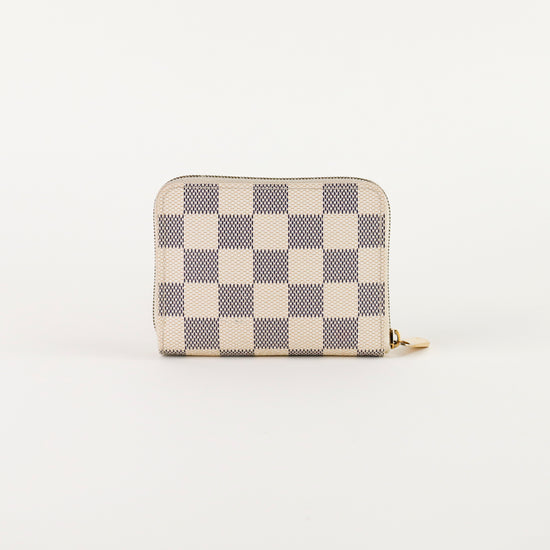 Monedero Louis Vuitton Zippy en lona damier Azur