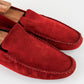 Mocasines Dolce & Gabbana en gamuza color rojo.