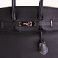 Bolso de Mano Hermès Birkin Noir 35 en Piel Negra
