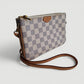 Louis Vuitton Pochette Double Zip en lona Damier Azur