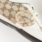 Tenis Gucci de Lona y Piel Beige