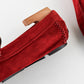 Mocasines Dolce & Gabbana en gamuza color rojo.