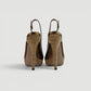 Tacones Gucci en piel bronce