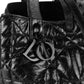 Bolso Tote Dior Toujours de Piel Negra Craquelada