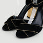 Sandalias de tacón Dolce & Gabbana en gamuza negra