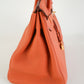 Bolso de Mano Hermès Birkin 35 en Piel Orange
