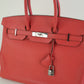 Bolso de Mano Hermès Birkin 35 en Piel Coral