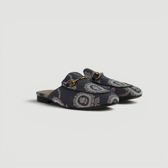 Mules Gucci en canvas multicolor