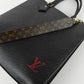 Bolso de Hombro Louis Vuitton Sac Plat en Piel Epi Negra
