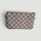 Louis Vuitton Pochette Double Zip en lona Damier Azur