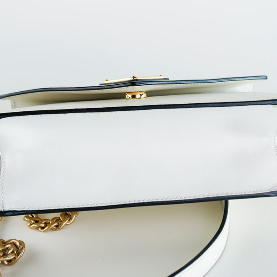 Bolso Crossbody Prada Lux Off en piel Saffiano Beige