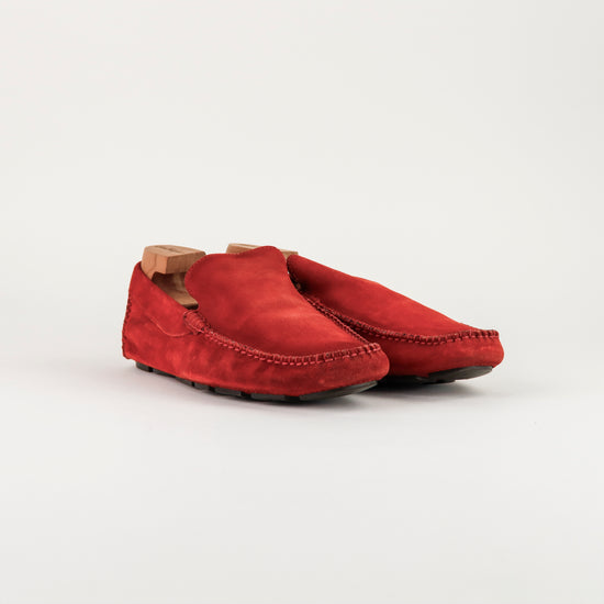 Mocasines Dolce & Gabbana en gamuza color rojo.