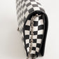 Bolso Crossbody Christian Dior Wallet On Chain Checkered en Piel Blanca y Negro