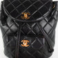 Mochila Chanel Duma en Piel Capitonada Negra