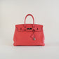 Bolso de Mano Hermès Birkin 35 en Piel Coral