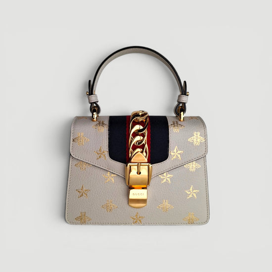 Bolso Gucci Sylvie en piel blanca