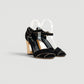 Sandalias de tacón Dolce & Gabbana en gamuza negra