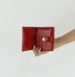 Cartera Burberry Quilted Wallet en Lona Roja