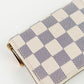 Monedero Louis Vuitton Zippy en lona damier Azur