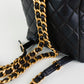 Mochila Chanel Duma en Piel Capitonada Negra