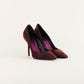 Tacones Burberry en Gamuza Morada