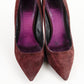Tacones Burberry en Gamuza Morada