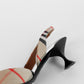 Tacones Burberry en Piel y Lona Archive Check Beige