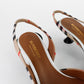 Tacones Burberry en Piel y Lona Archive Check Beige