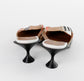 Tacones Burberry en Piel y Lona Archive Check Beige