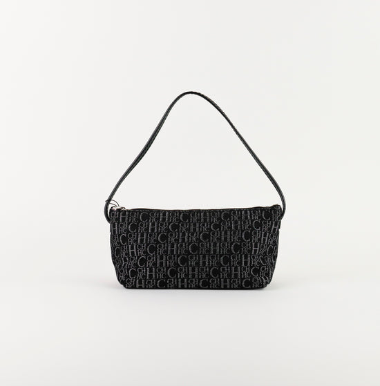 Bolso Mini Carolina Herrera en Jacquard CH Negro