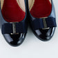 Tacones Bajos Carolina Herrera Tacones Bajos en Piel Azul