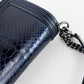 Bolso Crossbody Chanel Boy en Piel Azul Marino