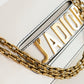 Bolso Crossbody Christian Dior J’Adior Chain Flap Bag en Piel Blanca