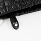 Bolso Clutch Christian Dior en Piel Cannage Negra