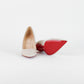 Tacones Christian Louboutin Kate en Piel Beige
