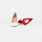Tacones Christian Louboutin Kate en Piel Blanca