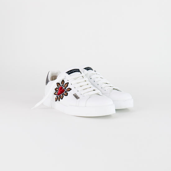 Tenis Dolce & Gabbana Portofino Light en Piel Blanca