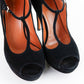Tacones Gucci de Gamuza Negra