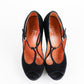 Tacones Gucci de Gamuza Negra