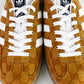 Tenis Adidas x Gucci Gazelle de Textil Dorado