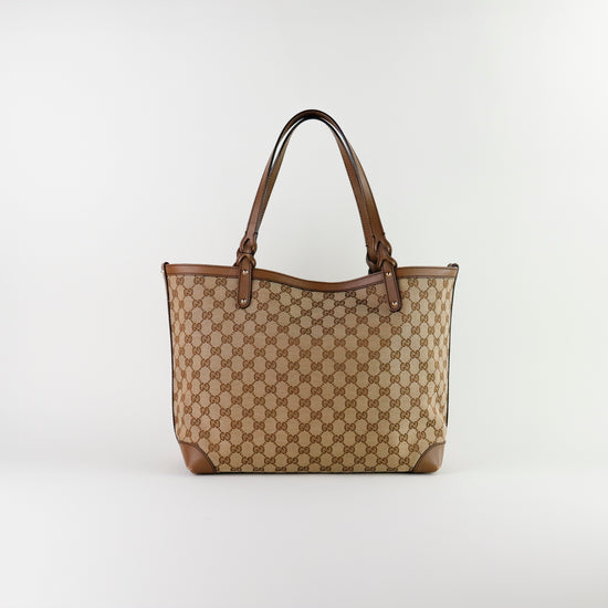 Bolso Tote Gucci Craft en Lona GG Monogram Marrón