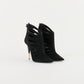 Botines Giuseppe Zanotti en Gamuza Negra con Cierre Trasero