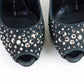 Tacones Giuseppe Zanotti de Gamuza Negra