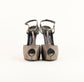 Tacones Giuseppe Zanotti en Piel Gris con Efecto Víbora