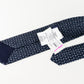 Corbata Hermès en Seda Azul con Patrón de Aves