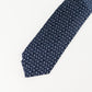 Corbata Hermès en Seda Azul con Patrón de Aves