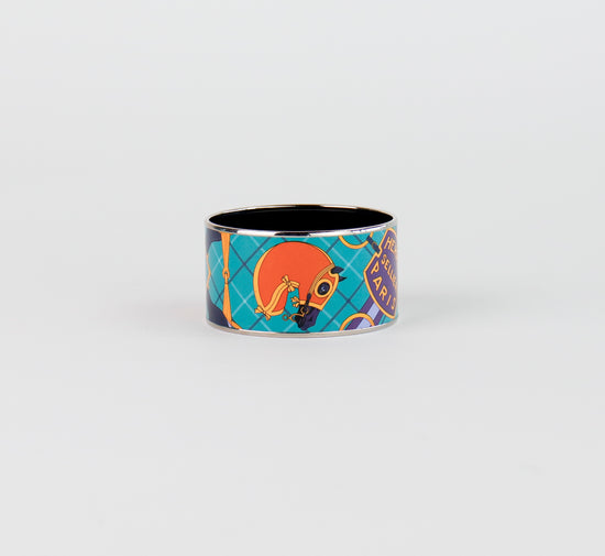 Pulsera Hermès Email XL Plateado